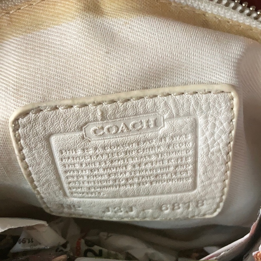 Linen small Coach Purse - Picture 6 of 6